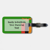 ザンビア簡単ID (個人)国旗 ラゲッジタグ (裏面横)