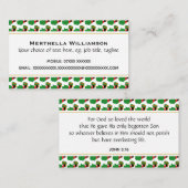 ザンビア聖なる書物、 経典ジョン3:16 名刺 (正面/裏面)