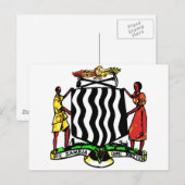 ザンビア、アフリカ、紋章 ポストカード (正面/裏面)