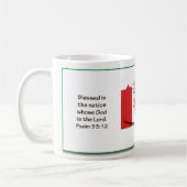 ザンビア・カナダクリスチャン聖なる書物、 経典マグ コーヒーマグカップ (左)