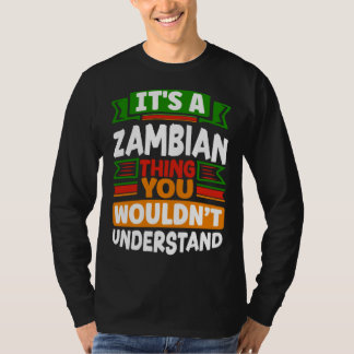 ザンビア ザンビア国旗 ザンビアのもの Tシャツ