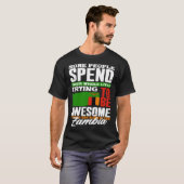 ザンビア ザンビア国旗 引用 Tシャツ (正面フル)