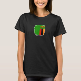 ザンビア ザンビア国旗 2 Tシャツ