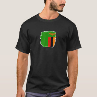 ザンビア ザンビア国旗 2 Tシャツ