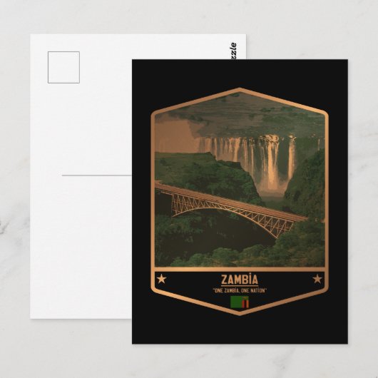 ザンビア ポストカード (正面/裏面)