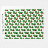 ザンビカスタムアのキリスト教国旗 フリースブランケット (正面(横))