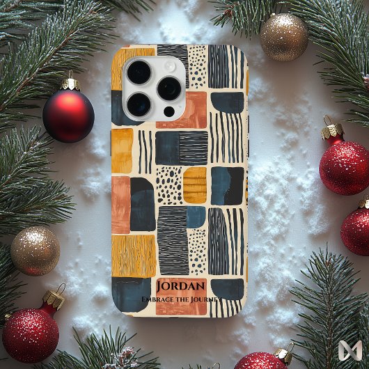 ザンビモダンアろうけつ染め-自然抽象芸術パターン Case-Mate iPhoneケース