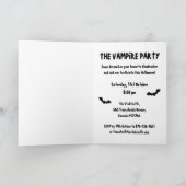 ザヴァンパイアパーティーハロウィーン招待状 招待状 (内部)