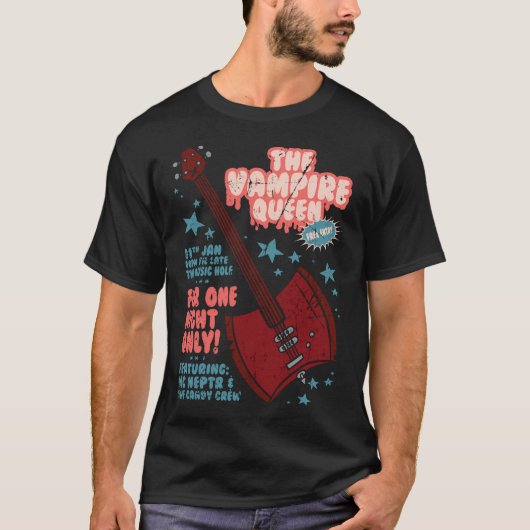 ザヴァンパイア女王の音楽ポスター Tシャツ (正面)