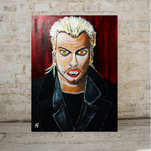 ザヴァンパイア絵を描ズバイアルフレッドキツネ キャンバスプリント