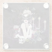 ザヴァンパイレス | Moody Gothic Vampy Glam 淡い色の Skin ガラスコースター (裏面)