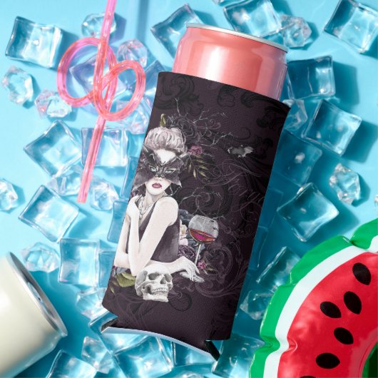 ザヴァンパイレス | Moody Gothic Vampy Glam 淡い色の Skin スリム缶クーラー (インサイチュ 夏)