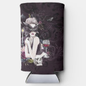 ザヴァンパイレス | Moody Gothic Vampy Glam 淡い色の Skin スリム缶クーラー (正面)