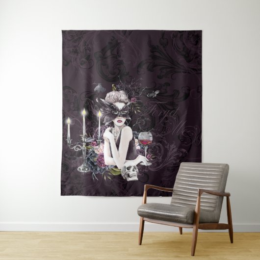 ザヴァンパイレス | Moody Gothic Vampy Glam 淡い色の Skin タペストリー (インサイチュ)