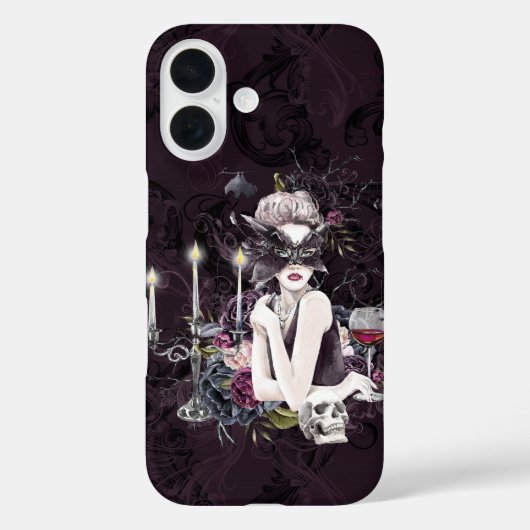 ザヴァンパイレス | Moody Gothic Vampy Glam 淡い色の Skin Case-Mate iPhoneケース (裏面)