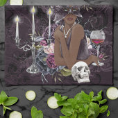 ザヴァンパイレス | Moody Gothic Vampy Glam Dark Skin キッチンタオル