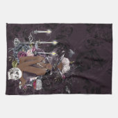 ザヴァンパイレス | Moody Gothic Vampy Glam Dark Skin キッチンタオル (横)