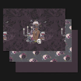 ザヴァンパイレス | Moody Gothic Vampy Glam Dark Skin ラッピングペーパーシート