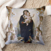 ザヴァージンとエンジェルズバイウィリアム・ブーゲロー クッション (ブランケット)