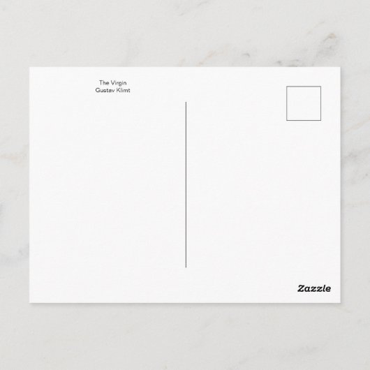 ザヴァージンバイグスタフクリムトはがき ポストカード (裏面)