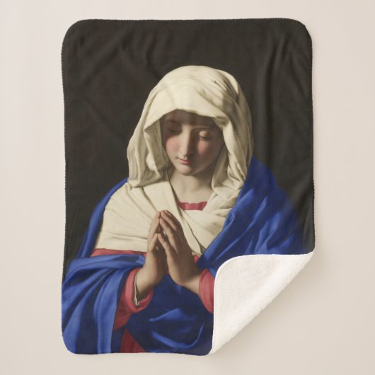 ザヴァージンメリーイン祈りの言葉 シェルパブランケット (正面)
