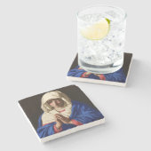 ザヴァージンメリーイン祈りの言葉 ストーンコースター (横)