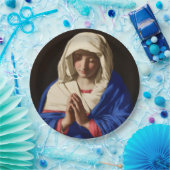 ザヴァージンメリーイン祈りの言葉 ペーパープレート (パーティー)