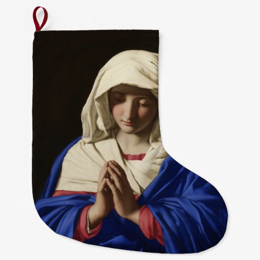 ザヴァージンメリーイン祈りの言葉 ラージクリスマスストッキング (正面)