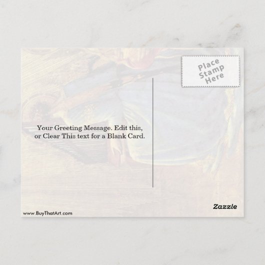 ザヴァージン詳細の戴冠式 ポストカード (裏面)