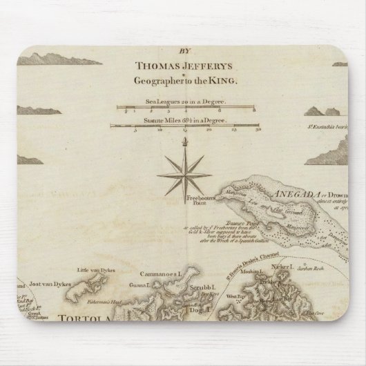 ザヴァージン諸島 マウスパッド (正面)