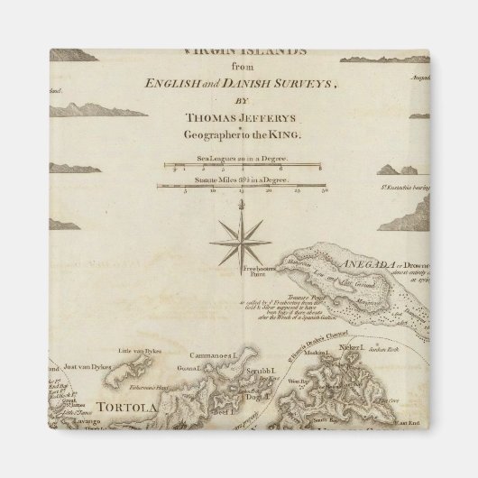 ザヴァージン諸島 マグネット (正面)