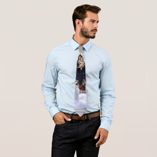 ザヴァージンwith Angels by William Adolphe Bouguere ネクタイ (インサイチュ)