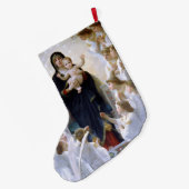 ザヴァージンwith Angels by William Adolphe Bouguere ラージクリスマスストッキング (裏面 (吊り時))