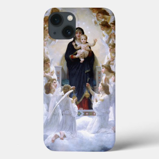 ザヴァージンwith Angels by William Adolphe Bouguere Case-Mate iPhoneケース (裏面)