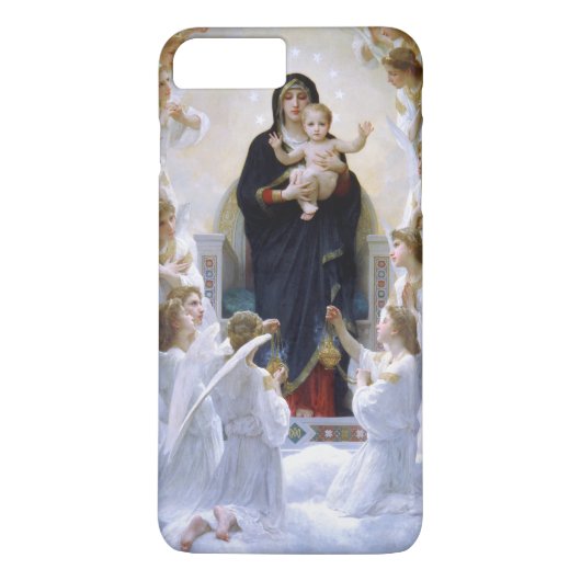 ザヴァージンwith Angels by William Adolphe Bouguere Case-Mate iPhoneケース (裏面)
