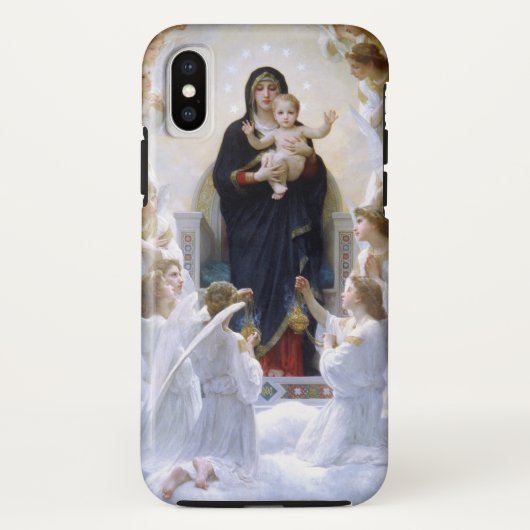 ザヴァージンwith Angels by William Adolphe Bouguere Case-Mate iPhoneケース (裏面)