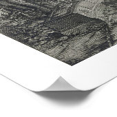 ザヴィラデストアットティボリ(版木、銅版、版画) ポスター (角)