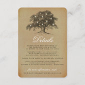 ザヴィンテージオールドオーク結婚ツリーズコレクション エンクロージャーカード (正面)