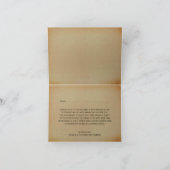 ザヴィンテージオールドオーク結婚ツリーズコレクション サンキューカード (内部)