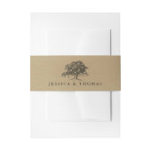 ザヴィンテージオールドオーク結婚ツリーズコレクション 招待状ベリーバンド (正面例)