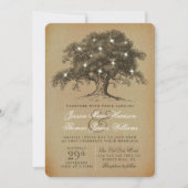 ザヴィンテージオールドオーク結婚ツリーズコレクション 招待状 (正面)
