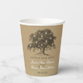 ザヴィンテージオールドオーク結婚ツリーズコレクション 紙コップ (裏面)
