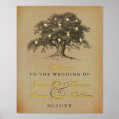 ザヴィンテージオールドオーク結婚ツリーズコレク実在ション 箔ポスター (正面)