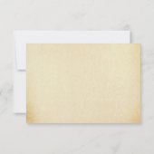 ザヴィンテージグラム金ゴールドダマスクウェディングコレクション 出欠カード (裏面)