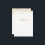 ザヴィンテージグラム金ゴールド結婚紙吹雪コレクション アドバイスカード<br><div class="desc">これらの金ゴールド紙吹雪結婚アドバイスカードを使用してゲームのtouchを追加。シンプルはまだスタイリッシュデザインは、あなた書のためにアドバイスのノートを保与え、何年も繰り返す上でを与える。文言は、これらのカードがブライダルシャワー、婚約、記念日、卒業生、その他の多くの特別なイベントのためのアドバイスカードに素早く変換できるようにパーソナライズする簡単である。</div>