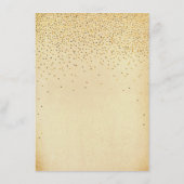 ザヴィンテージグラム金ゴールド結婚紙吹雪コレクション アドバイスカード (裏面)