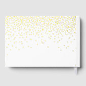 ザヴィンテージグラム金ゴールド結婚紙吹雪コレクション ゲストブック (裏面)