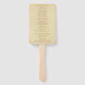 ザヴィンテージグラム金ゴールド結婚紙吹雪コレクション ハンドファン (裏面)