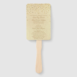 ザヴィンテージグラム金ゴールド結婚紙吹雪コレクション ハンドファン