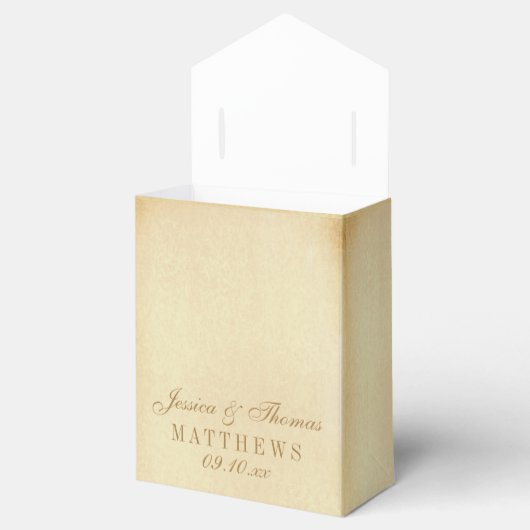 ザヴィンテージグラム金ゴールド結婚紙吹雪コレクション フェイバーボックス (オープン)